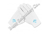 Masonic Regalia Hands Embroidery Gloves